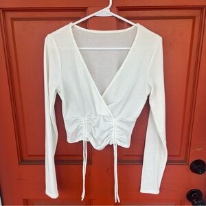 White Long Sleeve Top
